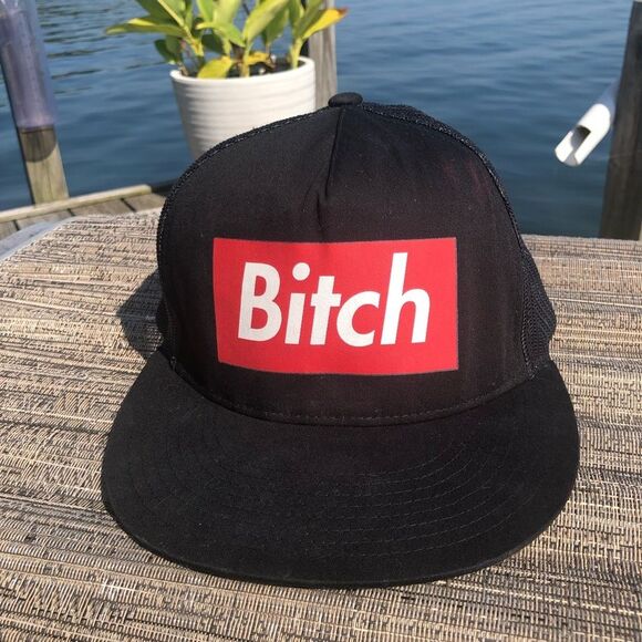 Vintage MTTM B!tch Snap Back Trucker Hat - Picture 1 of 8